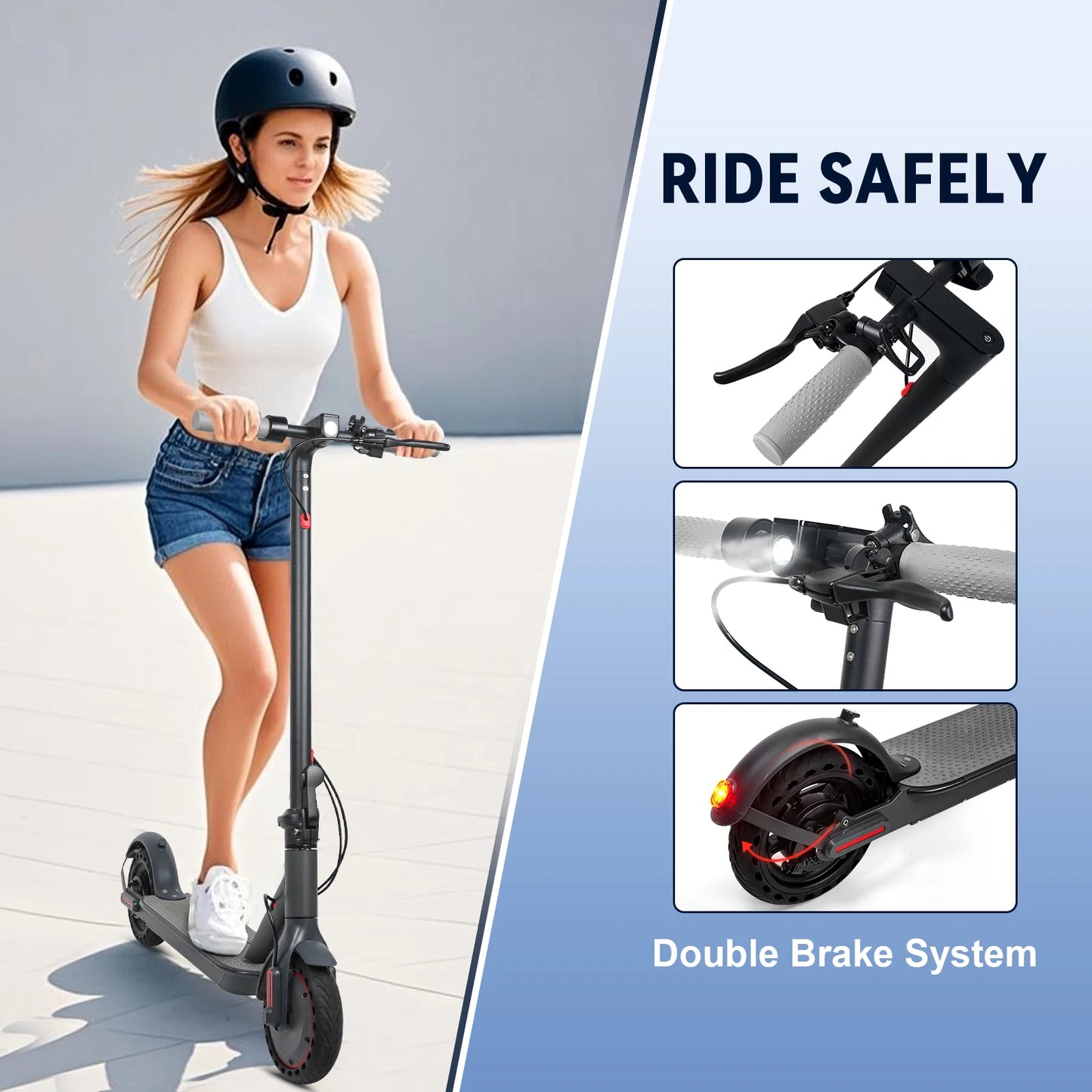 JUICEASE TX01 Electric Scooter for Adults 7.8Ah 350W Powerful Motor up to 31KM/H Speed Smart APP Electric Scooter with 5.2 Chips