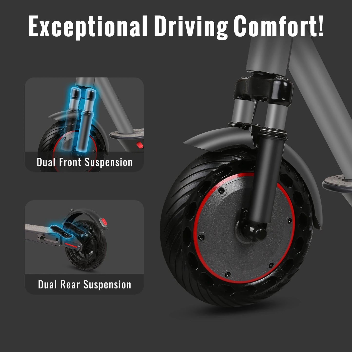 N7PRO 350W Adult Electric Scooter 36V 10.4Ah Range 30 km