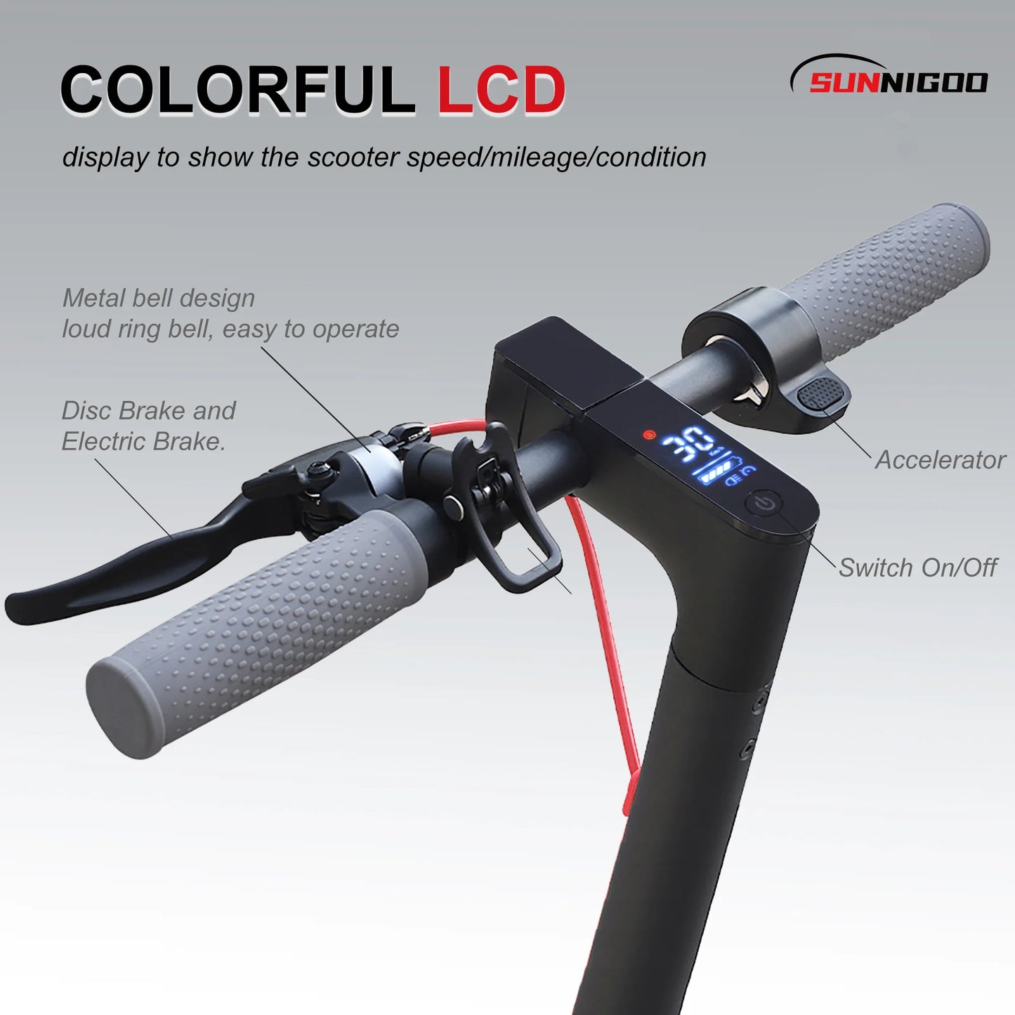 N7PRO 350W Adult Electric Scooter 36V 10.4Ah Range 30 km