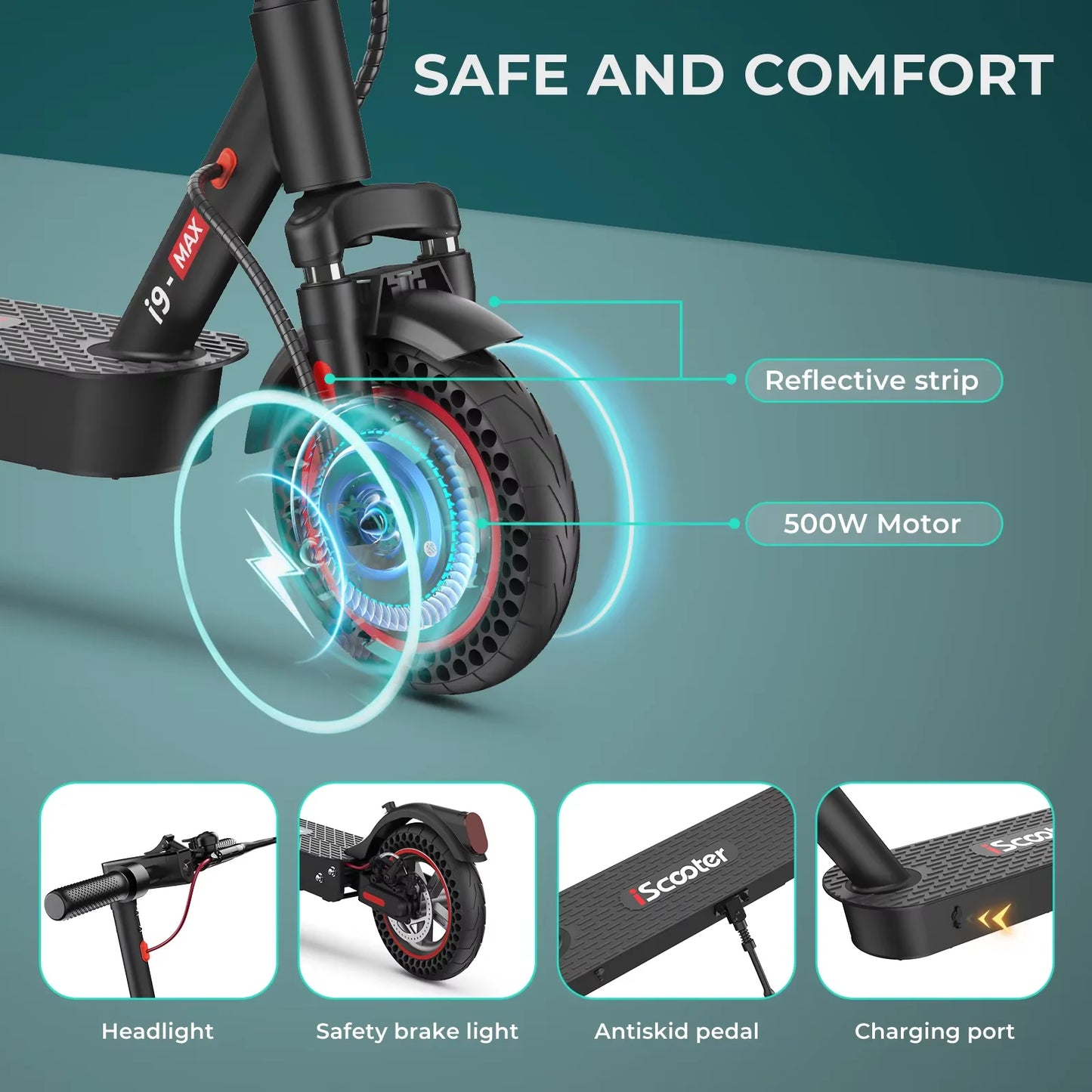 iScooter i9Max 10in Electric Scooter