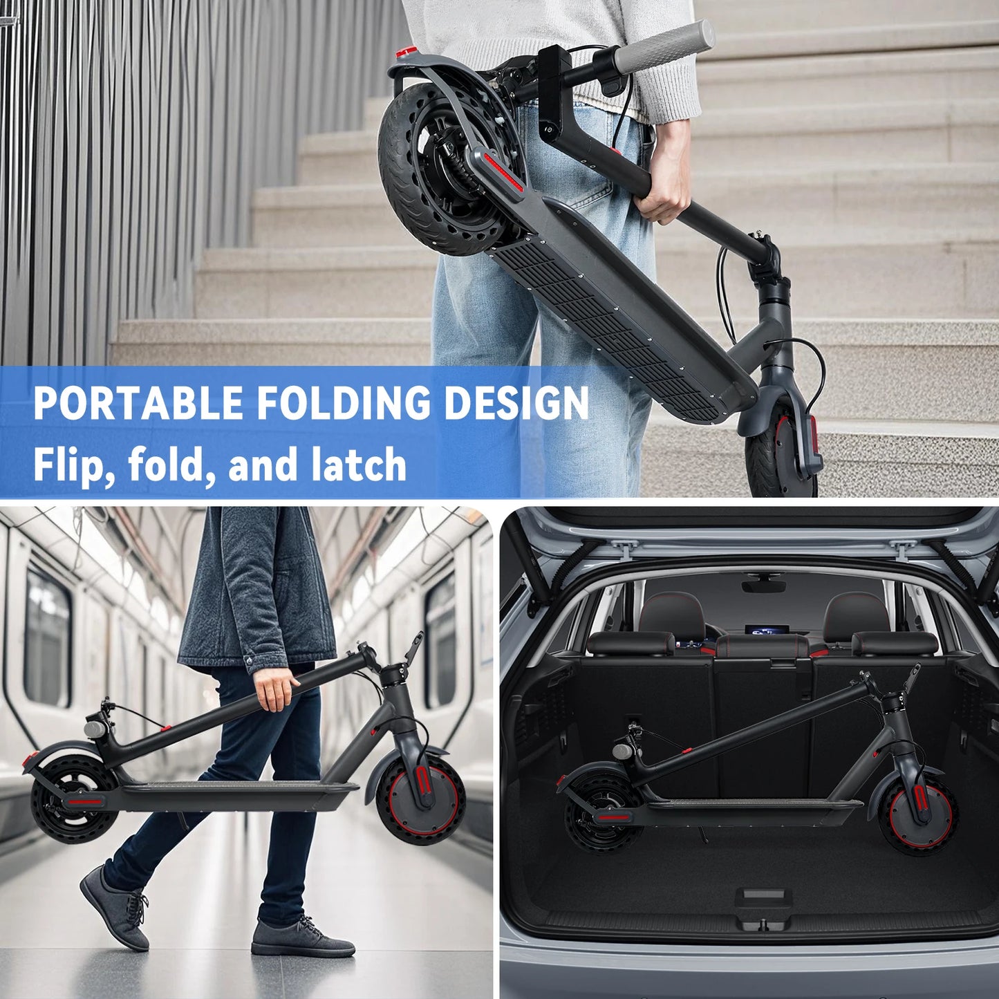 JUICEASE TX01 Electric Scooter for Adults 7.8Ah 350W Powerful Motor up to 31KM/H Speed Smart APP Electric Scooter with 5.2 Chips