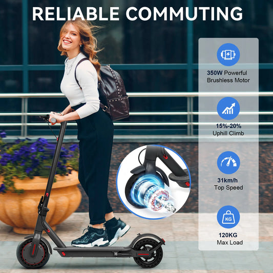 JUICEASE TX01 Electric Scooter for Adults 7.8Ah 350W Powerful Motor up to 31KM/H Speed Smart APP Electric Scooter with 5.2 Chips