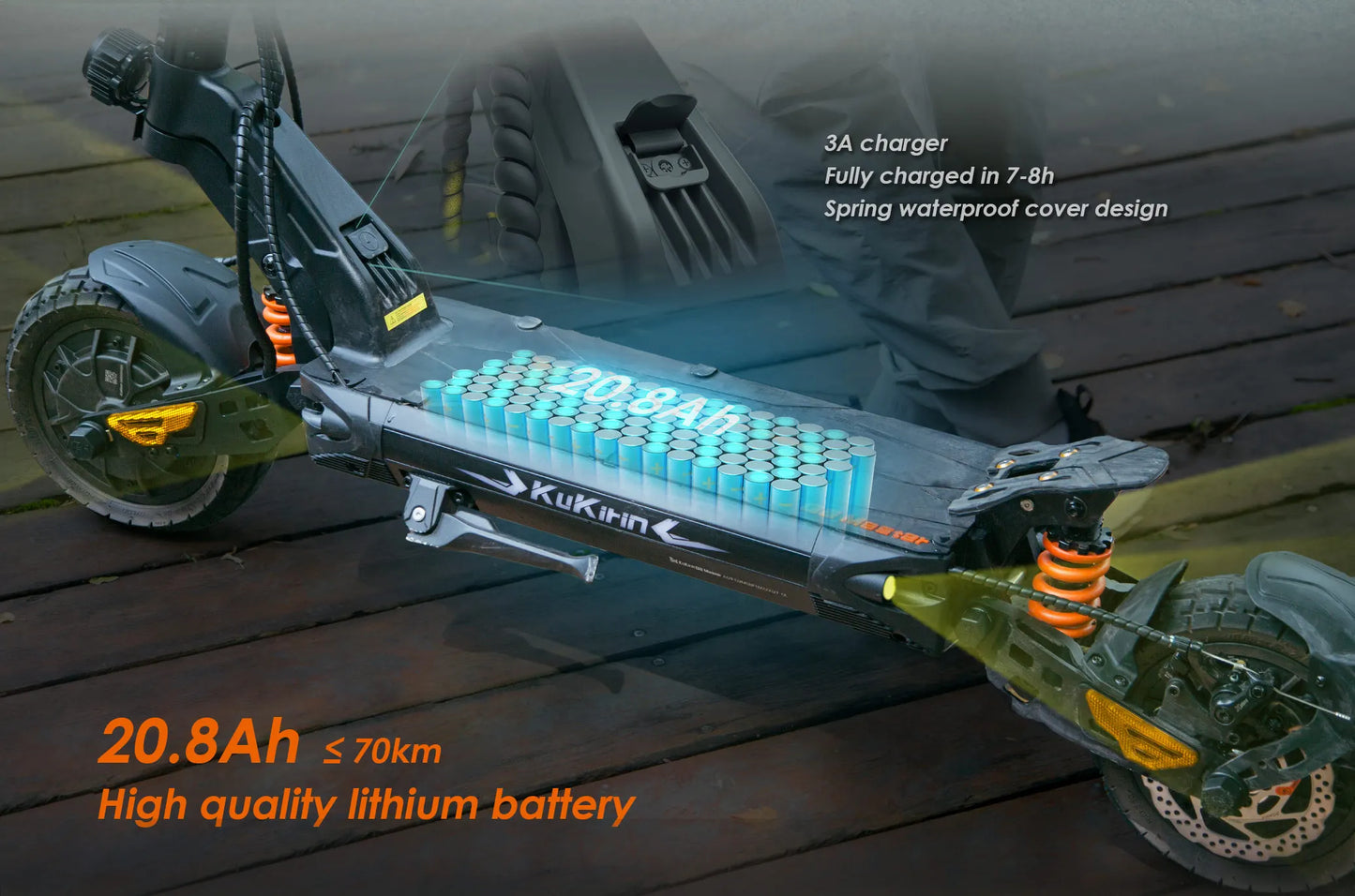KuKirin G2 Master Foldable Electric Scooter 2000W 52V 20.8AH 60KM/H 70KM