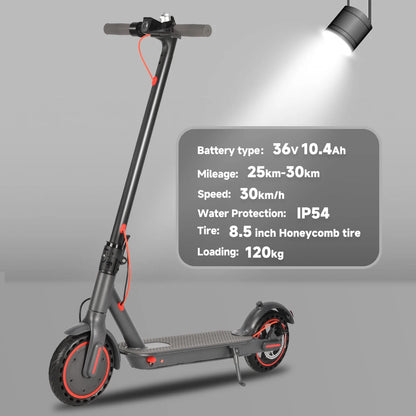 N7PRO 350W Adult Electric Scooter 36V 10.4Ah Range 30 km