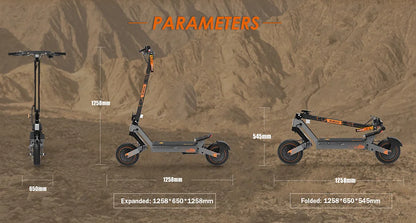 KuKirin G2 Ultra 800W*2 Motor Electric Scooter 48V 18Ah 10" Tires 50km/h Max Speed 55km Range Front & Rear Disc Brake