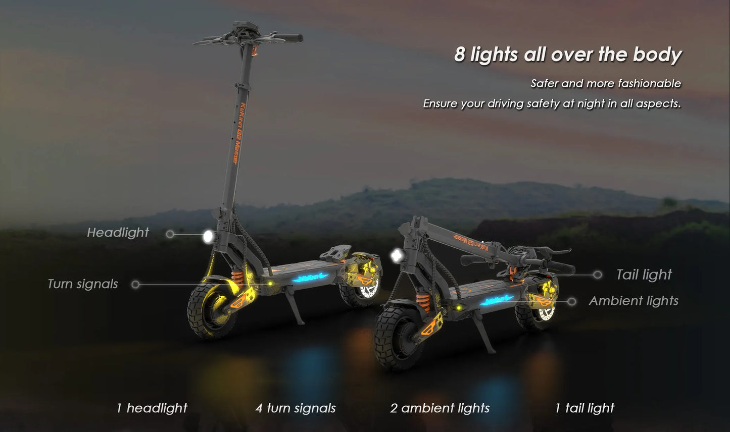 KuKirin G2 Master Foldable Electric Scooter 2000W 52V 20.8AH 60KM/H 70KM