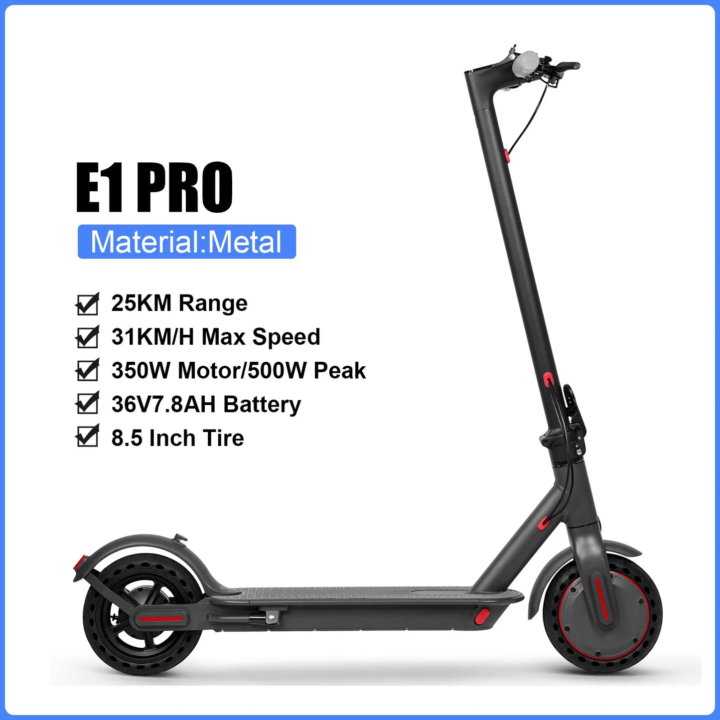 2025 New JUICEASE 7.8-14.5AH Electric Scooter 31/35KM/H 25-45KM Ultra Long Range Smart Aovopro APP Electric Scooter 350/1000W