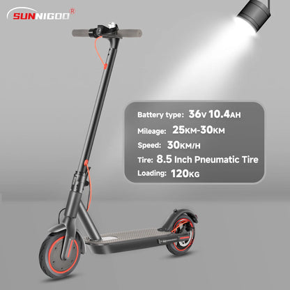 N7PRO 350W Adult Electric Scooter 36V 10.4Ah Range 30 km