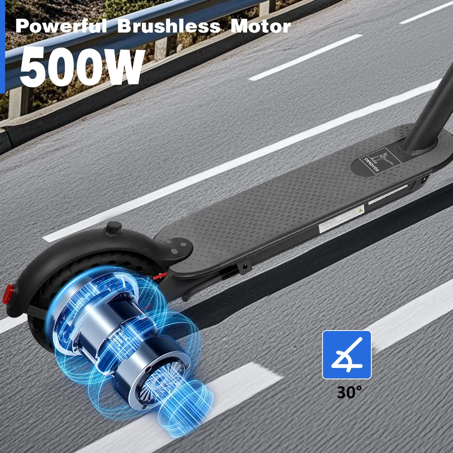 ES80/M365 X1 Electric Scooter 36V 10.5Ah 500W Motor 35KM Long Range 31KM/H 8.5Inch Solid Tires Foldable Smart APP EScooter