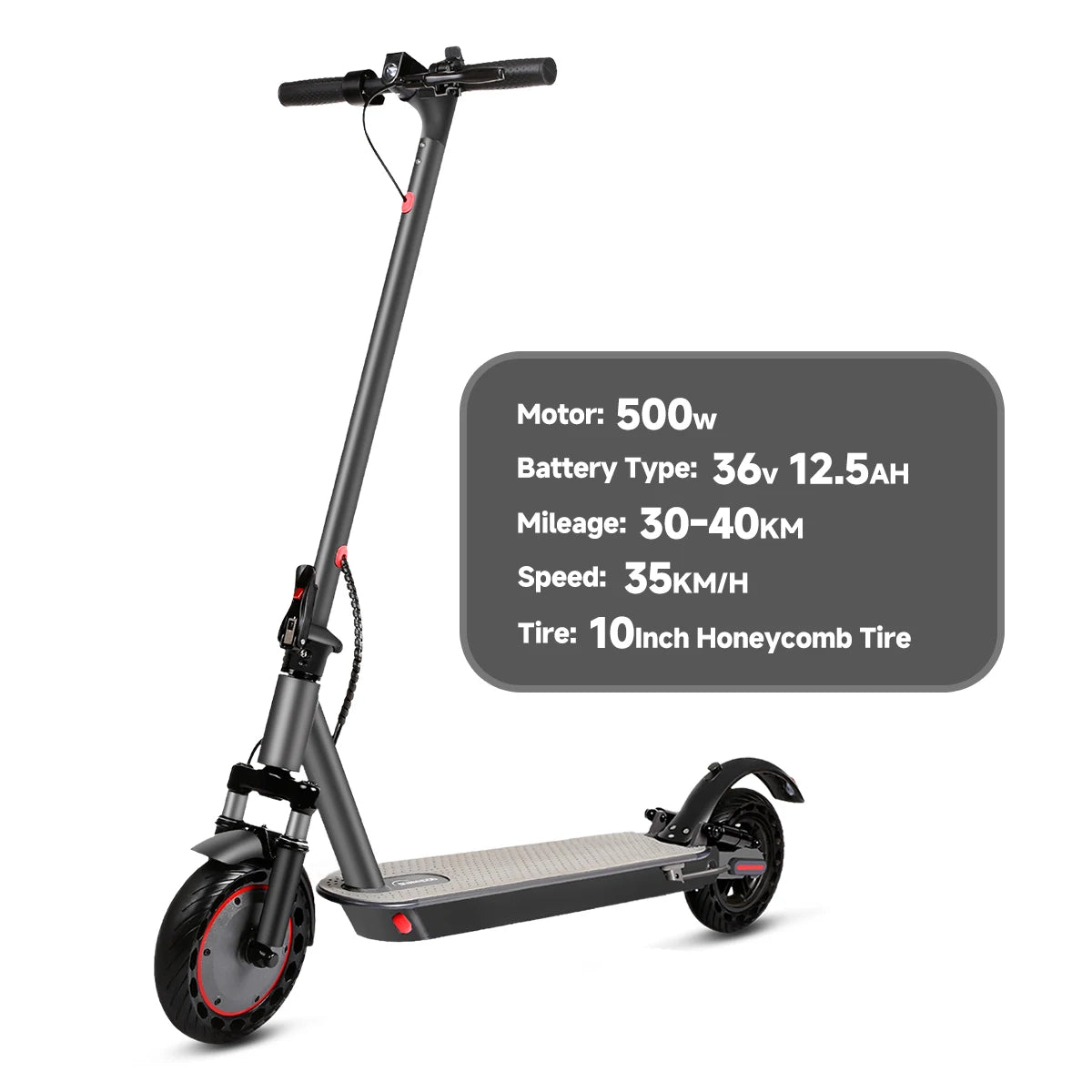N7PRO 350W Adult Electric Scooter 36V 10.4Ah Range 30 km